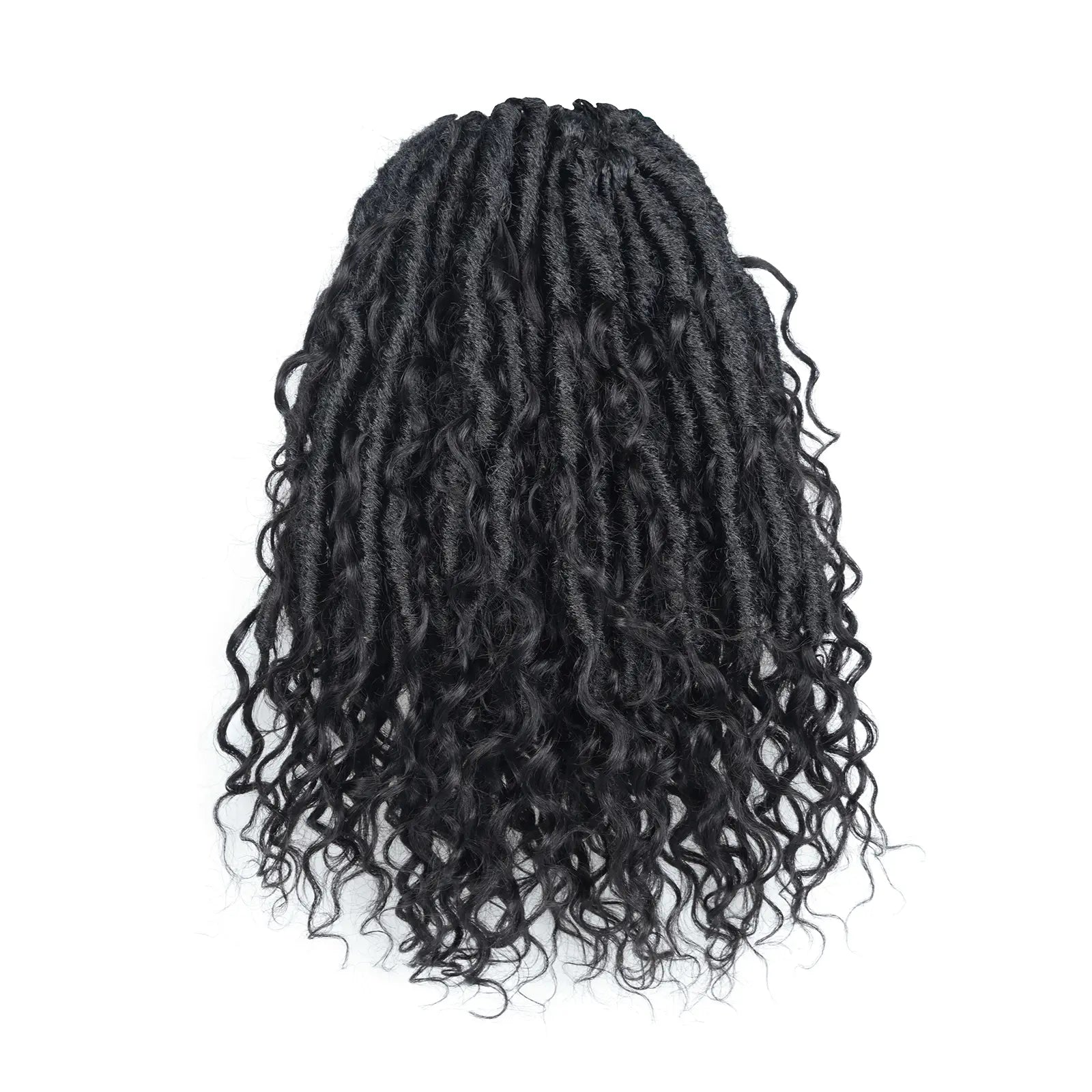Toyotress Boho Locs With Human Hair Curls Pre Looped Goddess Boho Dreadlocks Curly Full Ends Hair Extensions